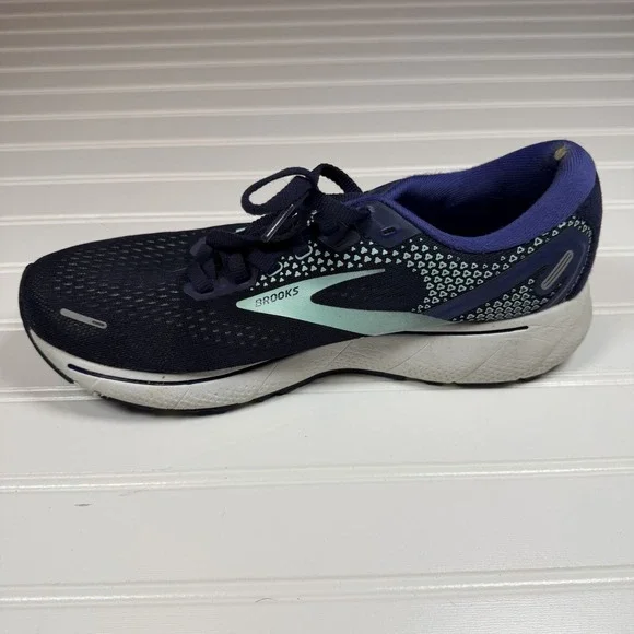 Brooks Ghost 14 Women's 9.5 Peacoat Yucca Blue GUC No Insoles - Picture 7 of 9